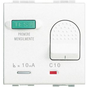 Installatieautomaat Light 10A 3kA 230V 2 modulen wit