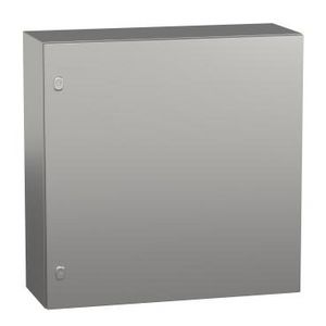 Kast Volle deur 800x800x300mm RVS 304L Scotch Br Spacial S3X