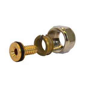 Knelringset vernikkeld 3/4" euroconus - 16x2mm VPE VVE=2