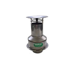 Dakkap HR COMPLEET INOX QA RVS Ø60mm dakplaat rond