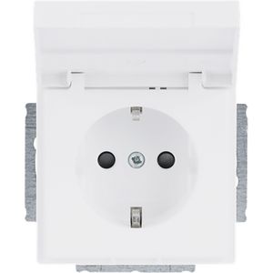 Tekstwandcontactdoos ra kv kd Centraalplaat inb f-matwit (20 EUKNB-884)