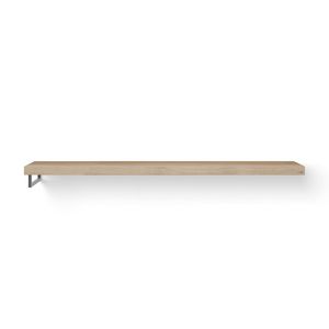 Wastafelblad Base Wood eiken 200cm RVS 1x handdoekbeugel LI.