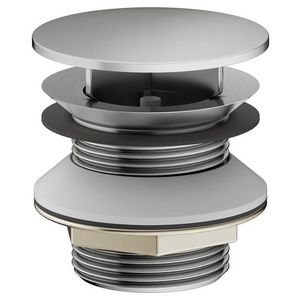 Schachtplug G 1 1/4 met dop roestvrij staal finish