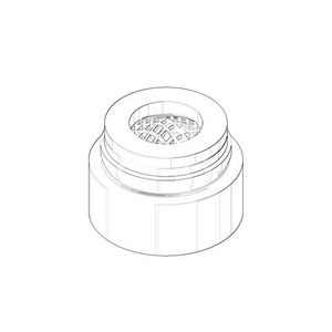 Perlator M18x1-AG Messing (23kt Goud)
