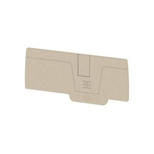 Afsluit- eindplaat d.beige h:82.6mm b:2.1mm V-0 VVE=50