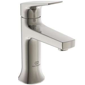 Wastafelmengkraan 52x142x169mm silver storm (rvs-look) 3.8l/m z. waste La Dolce Vita