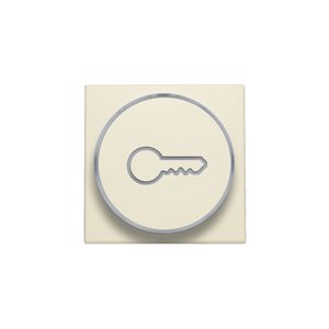 Afwerkingsset doorschijnende ring sleutelsymb. 6A cream