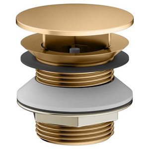 Schachtplug G 1 1/4 met dop messing geborsteld