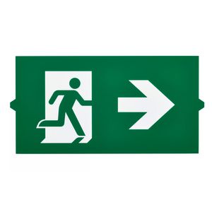 Doos a 100st. EM155Z SLIM WL EXIT SIGN LEGEND RIGHT