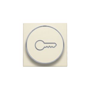 Afwerkingsset doorschijnende ring sleutelsymb. 6A cream