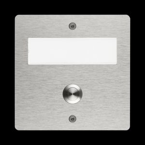 Draadloze etageplaat opbouw rvs-look