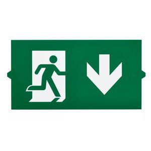 Doos a 100st. EM155Z SLIM WL EXIT SIGN LEGEND DOWN