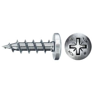 Spaanplaatschroef PowerFast 3,5x16 PZ bolkop VD verzinkt VVE=200