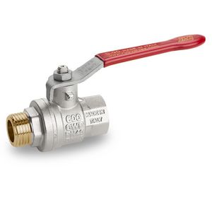 Kogelkraan S90 1"bt.xbn. dn25 vern hendel rood VVE=40