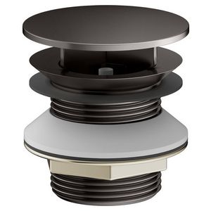 Schachtplug G 1 1/4 met dop titaanzwart geborsteld