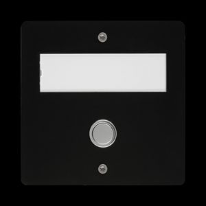 Draadloze etageplaat inbouw zwart