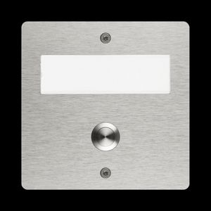 Draadloze etageplaat inbouw rvs-look