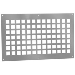 ALU ventilatieplaat 400x250mm