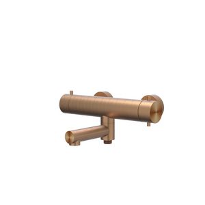 Badthermostaatkraan CONCORD hoh 150mm rvs geborsteld mat koper incl. s-koppelingen