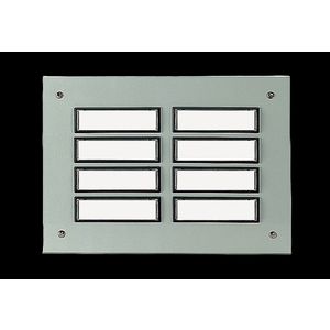 Etageplaat Aluminium inbouw 8-voudig weersbestendig 55828