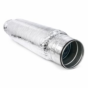 Ventilatieslang VP super iso + bus aan beide zijde Ø125mm lengte=0.5mtr.