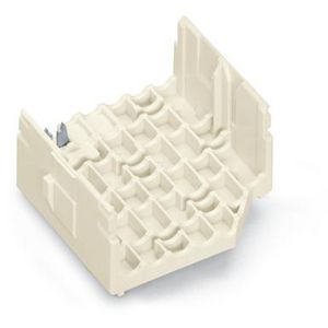 Kabelhouder onderste deel PE-cont +klikvoetjes wit VVE=250