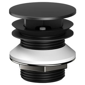 Schachtplug met afdekkap G 1 1/4 zwart