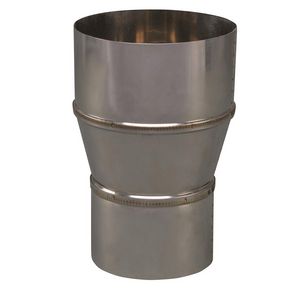 EW RVS verloopstuk 89mm uitw. - 100mm
