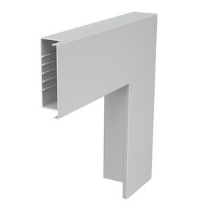 Platte hoek 470x170x80 polyvinylchlorid lichtgrijs
