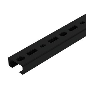 Profile rail perforated slot 17mm 400x35x18 Staal PES VVE=10