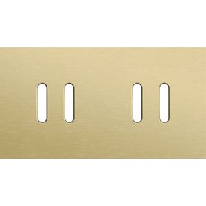 Tweevoudige afdekplaat, horizontaal 71 mm centerafstand