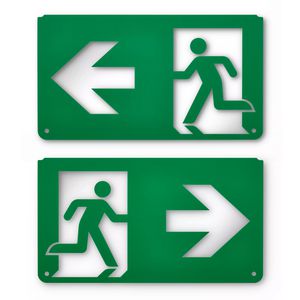Doos a 100st. EM159Z WL/CM EXIT SIGN LEGEND LEFT/RIGHT
