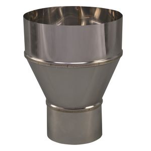 EW RVS verloopstuk 89mm uitw. - 150mm