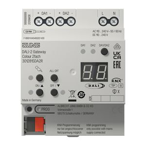 DALI-2 gateway Colour 2-voudig REG 4 TE Secure KNX