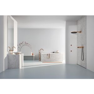 Atrio wastafelmengkraan XL-size, geen grepen, warm sunset (bronskleurig) (Spa colors coll.)