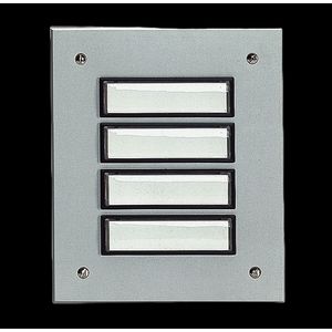 Etageplaat Aluminium inbouw 4-voudig weersbestendig