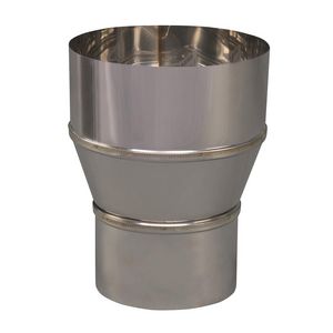 EW RVS verloopstuk 99mm uitw. - 130mm