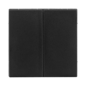 Tastdimmer Knop Duo V1/J1 Mat Zwart VVE=10