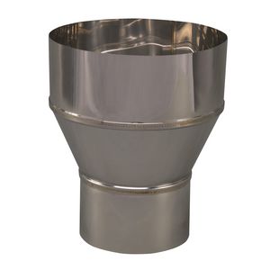 EW RVS verloopstuk 99mm uitw. - 150mm