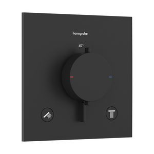 Inbouwthermostaat Ecostat Comfort E 2 functies mat zwart