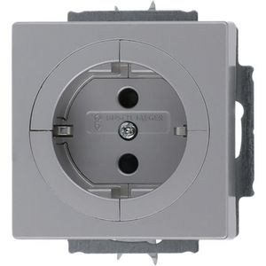 Wandcontactdoos object ra kv vpl inb f-aluzilver (20 EUAB-83)