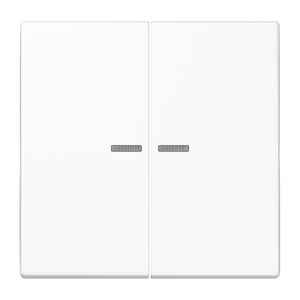Stuurafdekking LS 2voudig alpinwit HOME