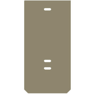 Afsluit- eindplaat d.beige h:37.45mm b:2mm V-0, VVE=20