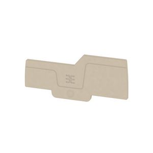 Afsluit- eindplaat d.beige h:78mm b:2.1mm V-0, VVE=50