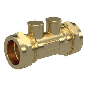 Terugstroombeveiliger controleerbaar KF-EA 28mm knel kiwa messing