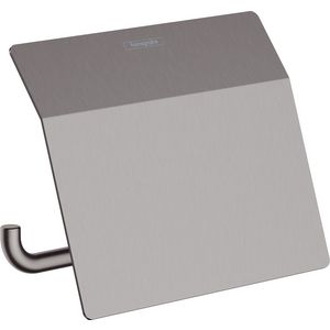 AddStoris closetrolhouder met klep brushed black chrome