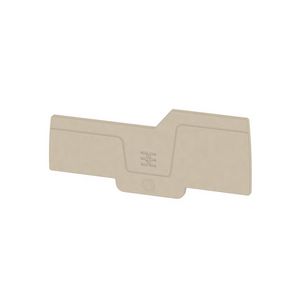 Afsluit- eindplaat d.beige h:87.25mm b:2.1mm V- VVE=50