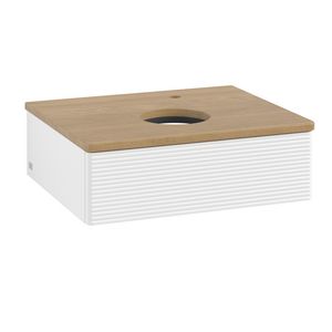 Wastafelonderkast Antao 600x190x500mm White Matt Lacquer K07151MT