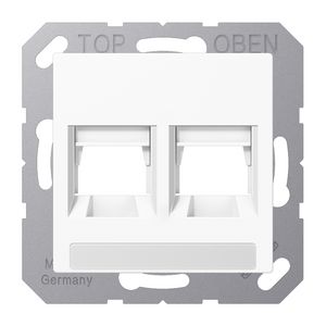 Afdekking modular jack 2-voudig Brand-Rex