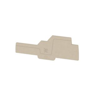 Afsluit- eindplaat d.beige h:108.15mm b:2.1mm V VVE=50
